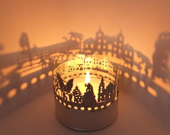 Ludwigsburg Skyline Schattenspiel - Magisches Kerzenlicht und zauberhafte Silhouetten für Ludwigsburg-Fans