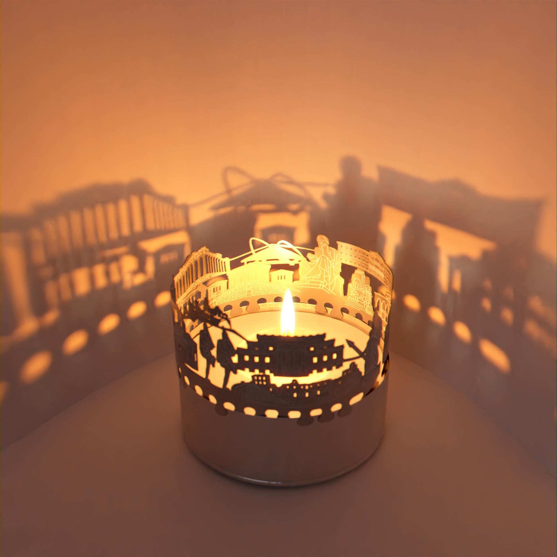 Athens Skyline Shadow Play - Mesmerizing Candle Attachment | Perfect City Souvenir or Gift