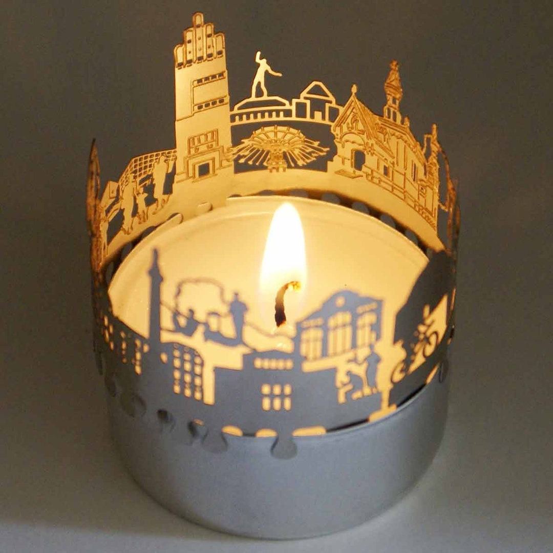 Darmstadt Candle Votive Skyline Shadow Play Souvenir Gift 3D Etsy
