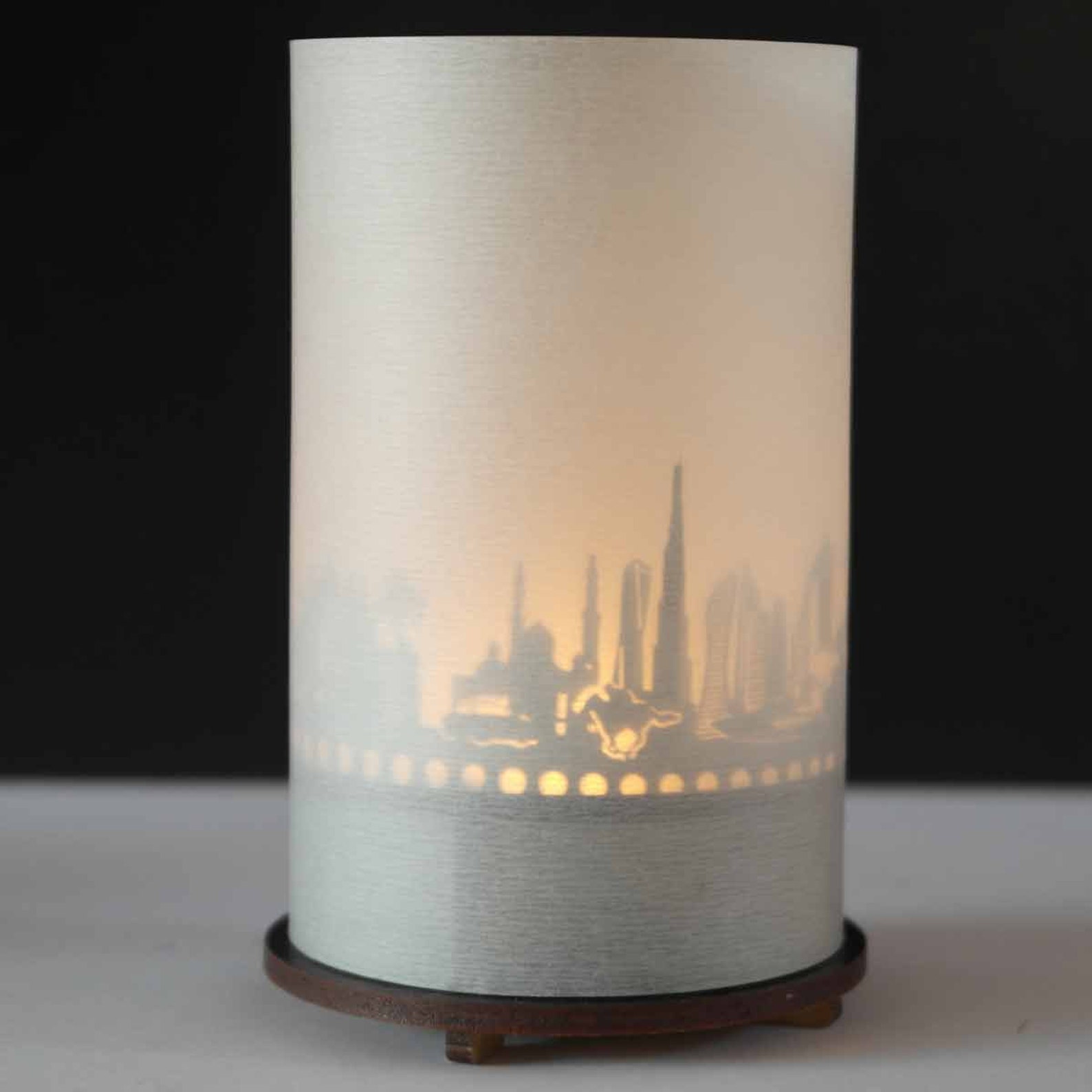 Dubai Skyline Candle Votive Premium Gift Box 3D Attachment Etsy