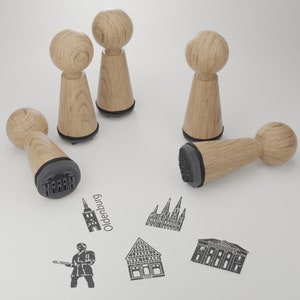Set di francobolli souvenir di Oldenburg - Regalo squisito con monumenti e monumenti famosi - Per appassionati e collezionisti di Oldenburg