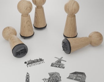 Jeu d'estampes Fehmarn - Motifs et curiosités captivants de l'île, idée cadeau créative pour les amateurs - Souvenir parfait !