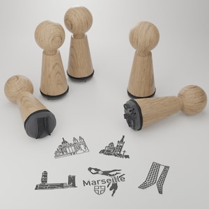 Set di francobolli souvenir di Marsiglia: bellissimi monumenti e motivi, regalo perfetto per viaggiatori ed appassionati! Ricordi creativi!