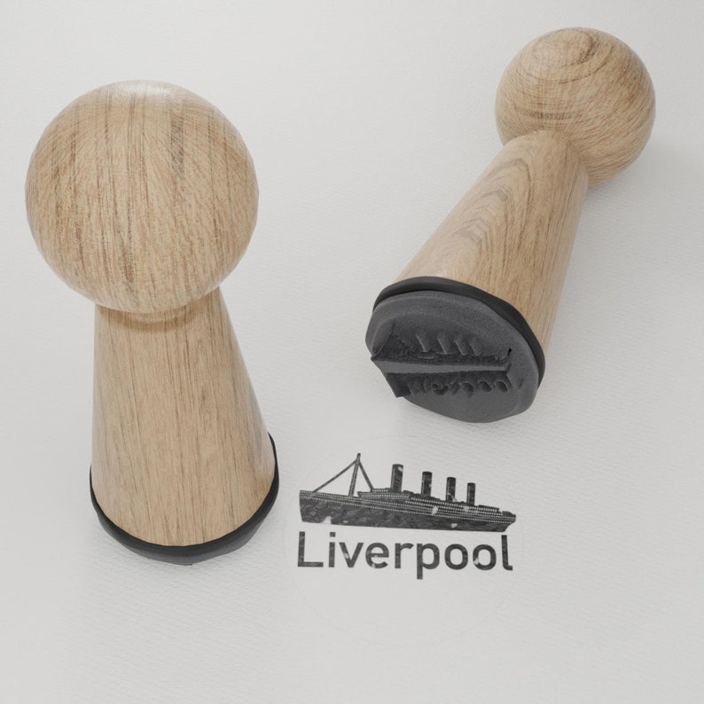 Ensemble de tampons Liverpool Souvenir emblématique de la ville avec des monuments et motifs célèbres Cadeau parfait pour les passionnés de Liverpool image 10