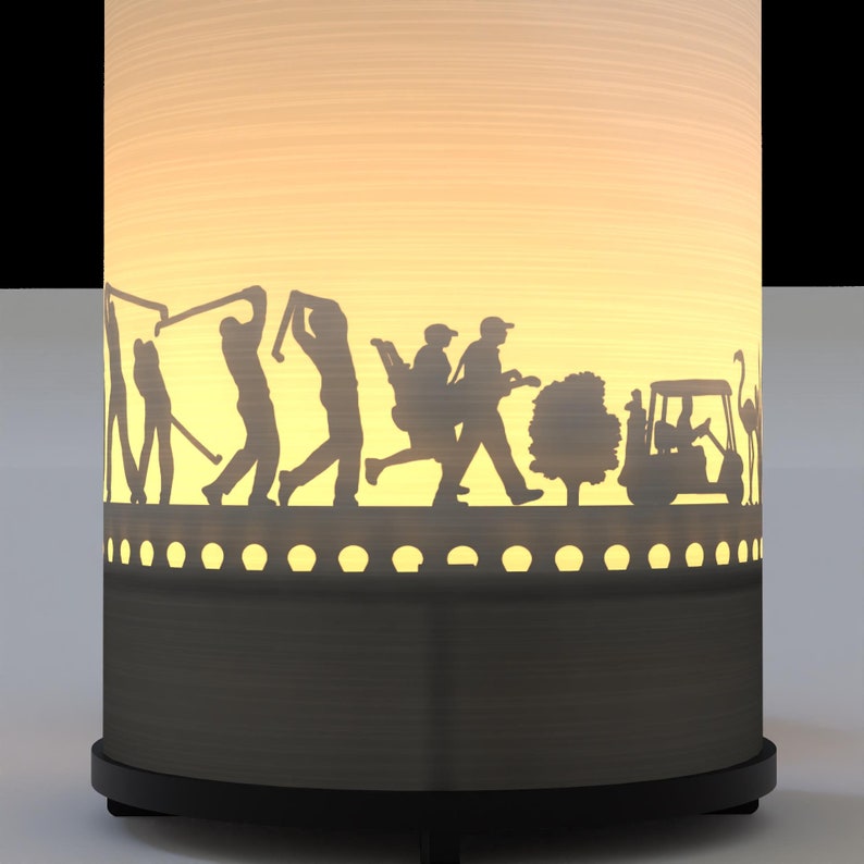Golf Premium Gift Box Mesmerizing Shadow Play Silhouette Candle Perfect Decor for Golf Enthusiasts Ideal Golf Themed Gift image 9