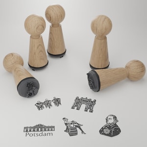 Set de tampons Potsdam - Capturez la beauté de Potsdam avec de superbes tampons souvenirs - Cadeau parfait pour les amateurs de Potsdam !