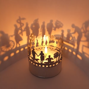 Get Well Shadow Play: Silhouette Candle Attachment voor prachtige schaduwmotieven - Het perfecte cadeau om genezing en herstel te inspireren