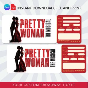 Biljett till Pretty Woman: The Musical | Anpassad Broadway-överraskning (digital nedladdning)