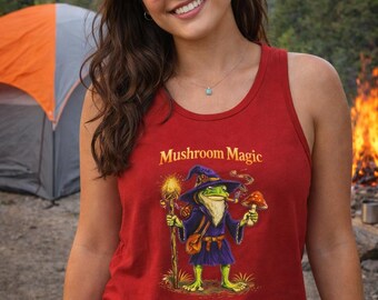 TOO HIGH CHARLIE the Stoner Frog Tank Top | Funny Smoking Frog Graphic