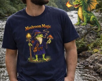 TOO HIGH CHARLIE the Frog T-Shirt | Trippy Frog Graphic Tee