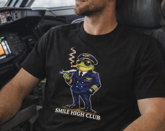 TOO HIGH CHARLIE the Stoner Frog T-Shirt | Funny Frog Graphic Tee, Cannabis Theme