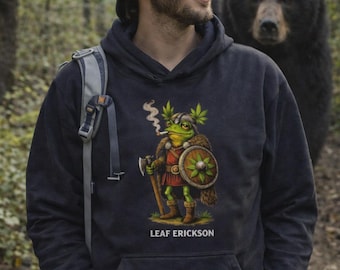 TOO HIGH CHARLIE the Stoner Frog Graphic Tee | Funny Weed Culture Long Sleeve Hooded