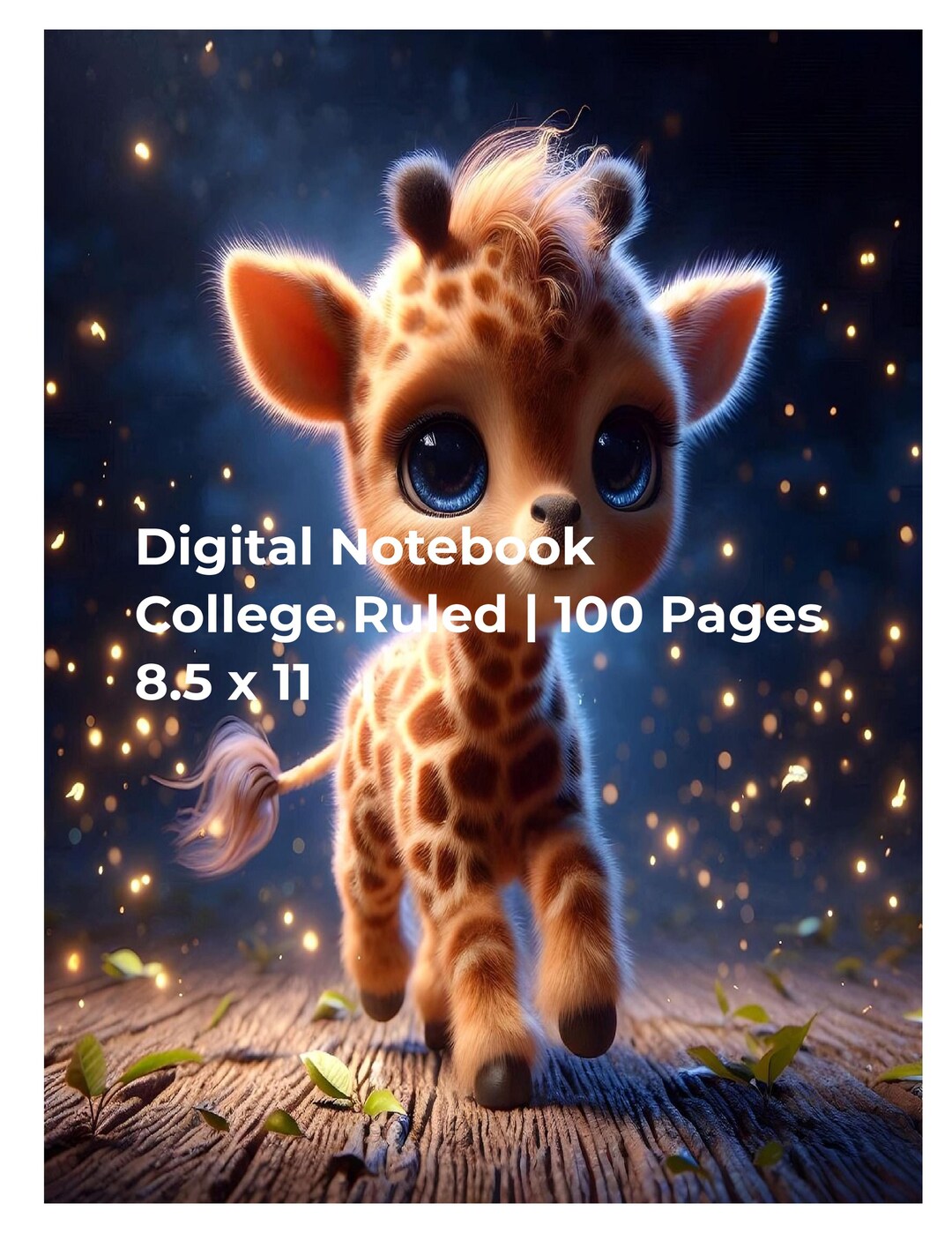 Digital Ruled Notebook Printable College Ruled Digital Notebook | 100 Pages PDF Download - Etsy