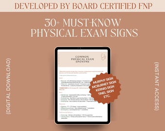 Lista de signos del examen físico de FNP: Guía de estudio para profesionales de enfermería de atención primaria (Descargar PDF)