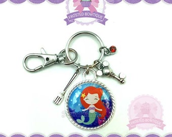 Ariel, The Little Mermaid Key Chain - Keychain Purse Charm