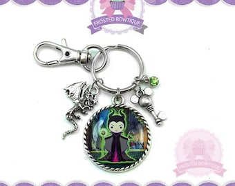 Villains: Maleficent Key Chain - Keychain Purse Charm