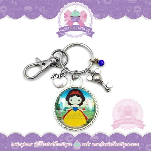 Princess Snow White Key Chain - Keychain Purse Charm