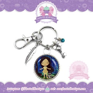 Princess Pocahontas & Meeko Key Chain - Keychain Purse Charm