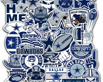 32PCS Dallas Stickers Pack Texas Football and Rugby Cowboy Decals