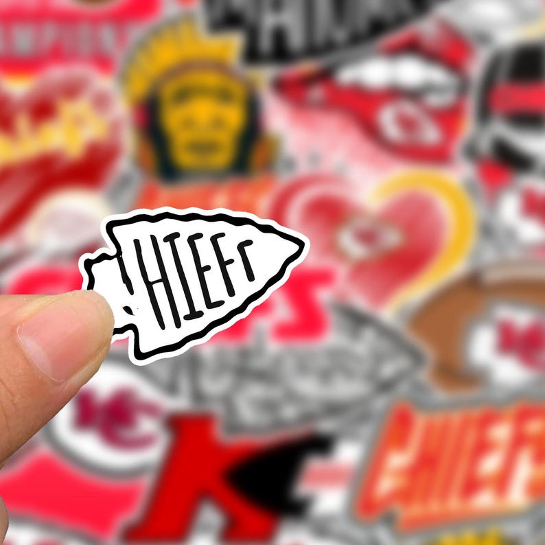 35PCS Kansas City Stickers - Football Decals Chief Vinyl Rugby Gifts ...