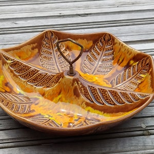 California Originals Pottery ceramic tidbit server Bowl mid century