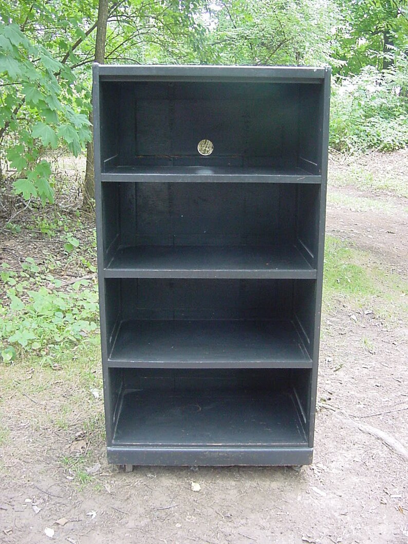 Oak File Deep Barrister Bookcase Early 20th Century Office Furniture Paneled PICKUP Tlc
