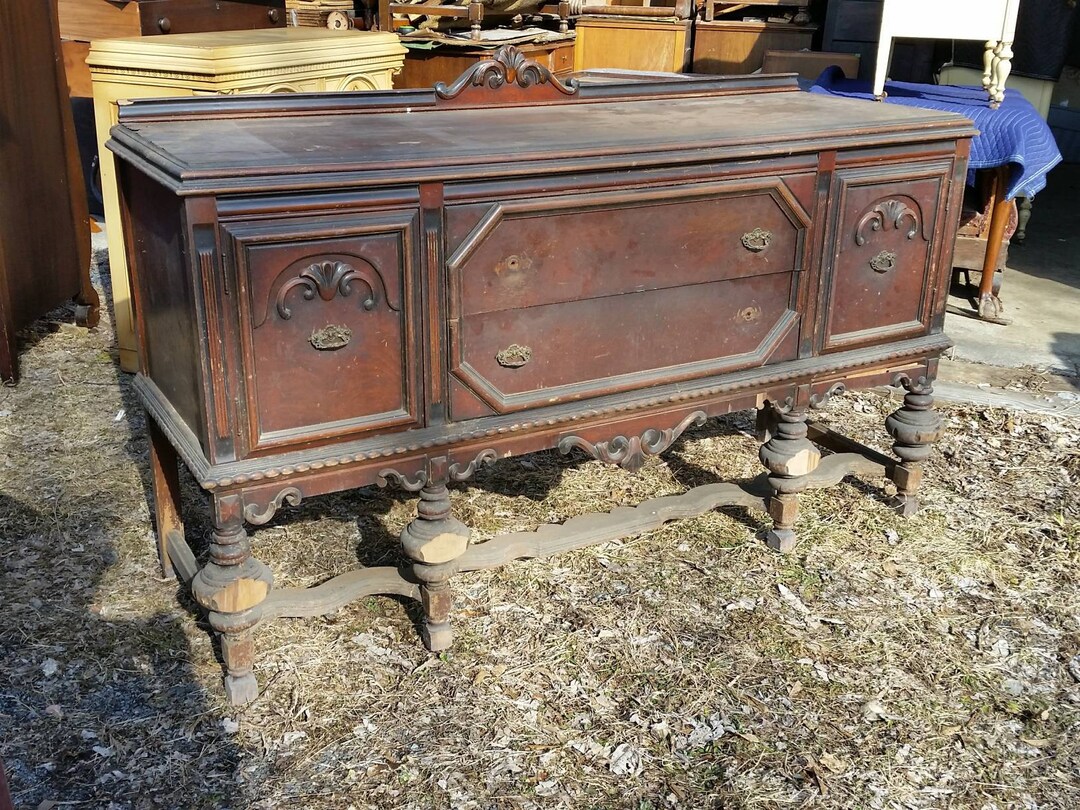 Depression 1930s Sideboard Buffet TLC to Restore for PICKUP Etsy