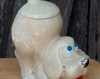 Thinking hound dog vintage McCoy Cookie Jar 0272