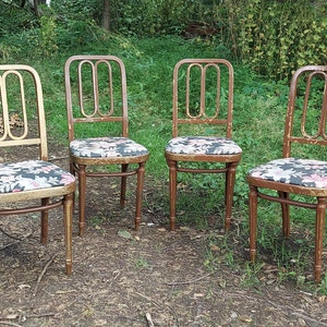 Bentwood Art Deco ice cream parlor chairs restaurant Bistro Cafe chairs 20th