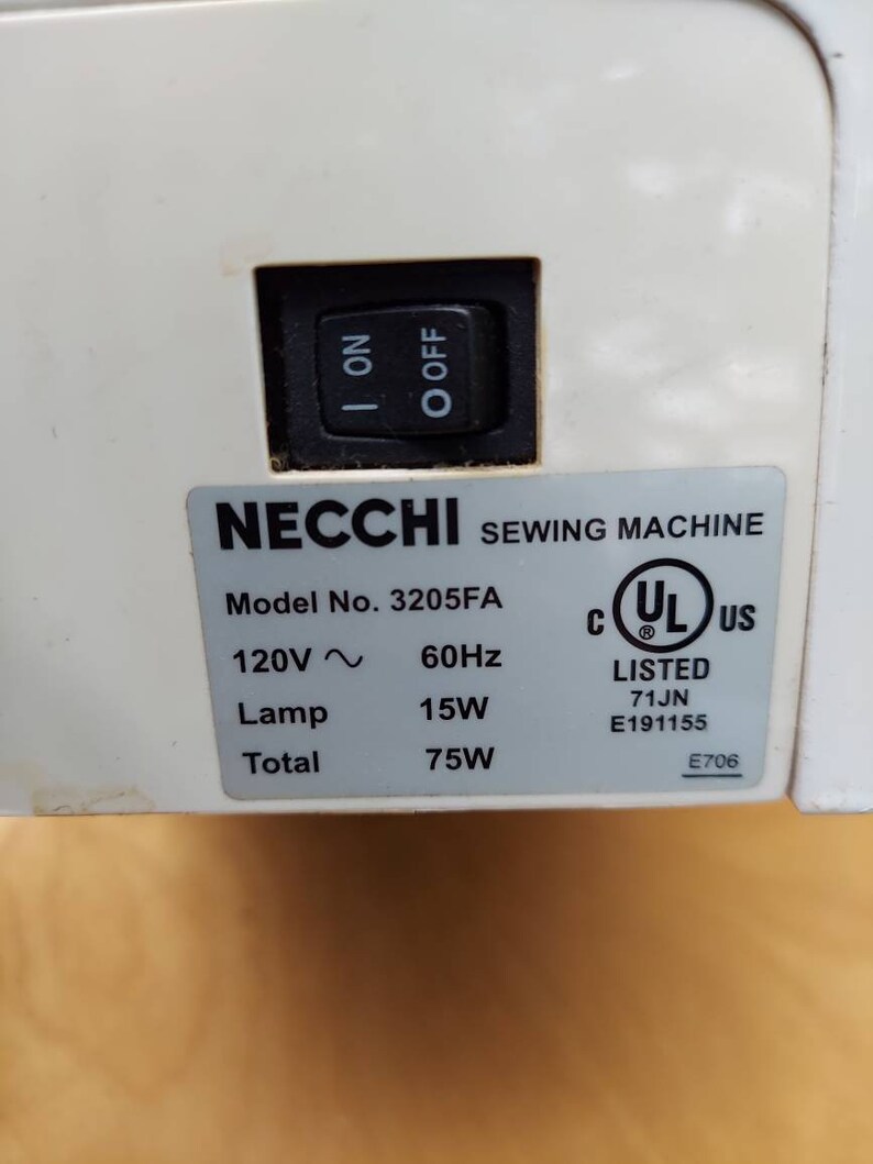 Necchi Royal Sewing Machine Model 3205fa Etsy