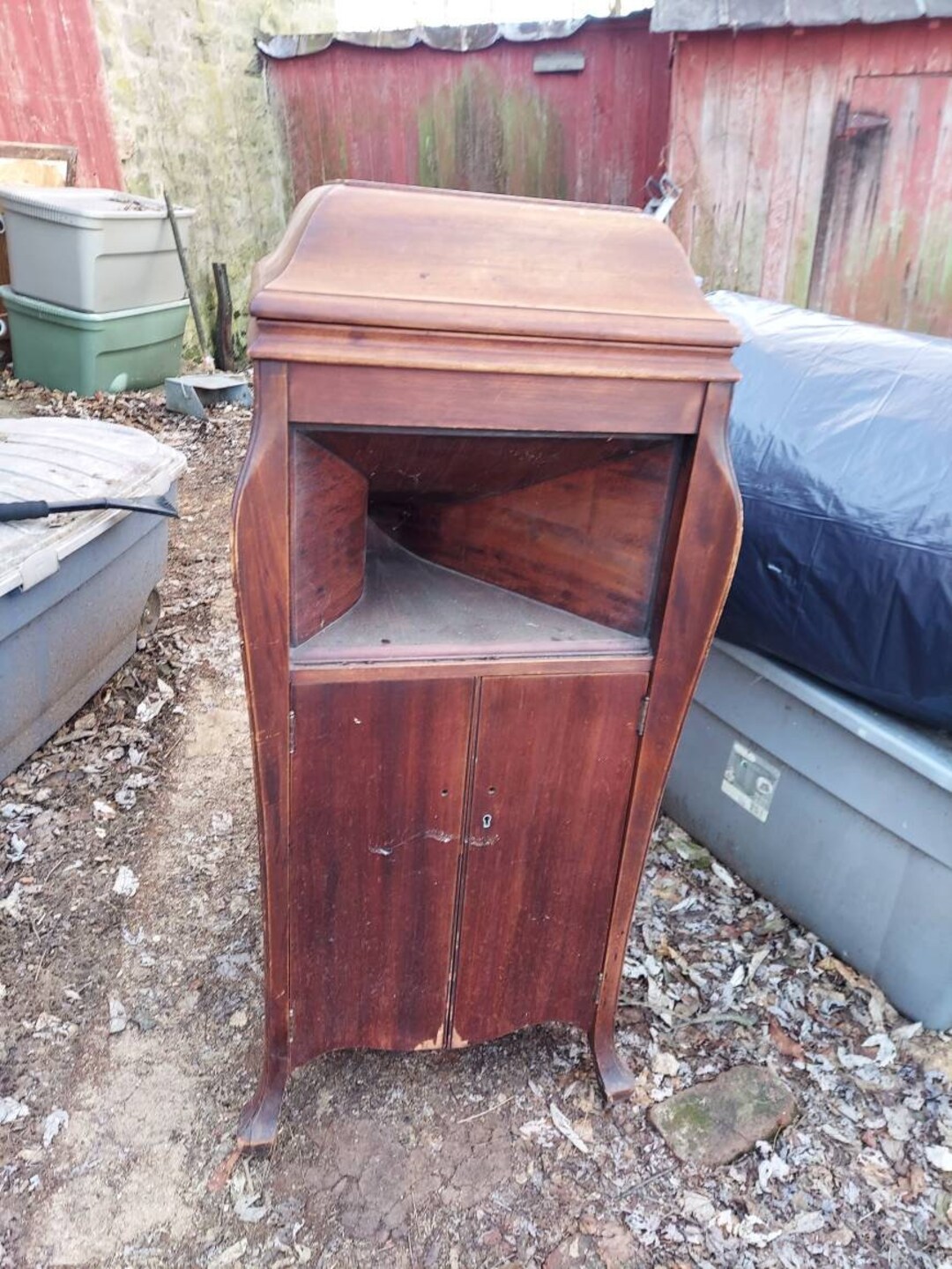 Victrola Record Player Floor Model 1910s Era PICKUP Tlc For Etsy