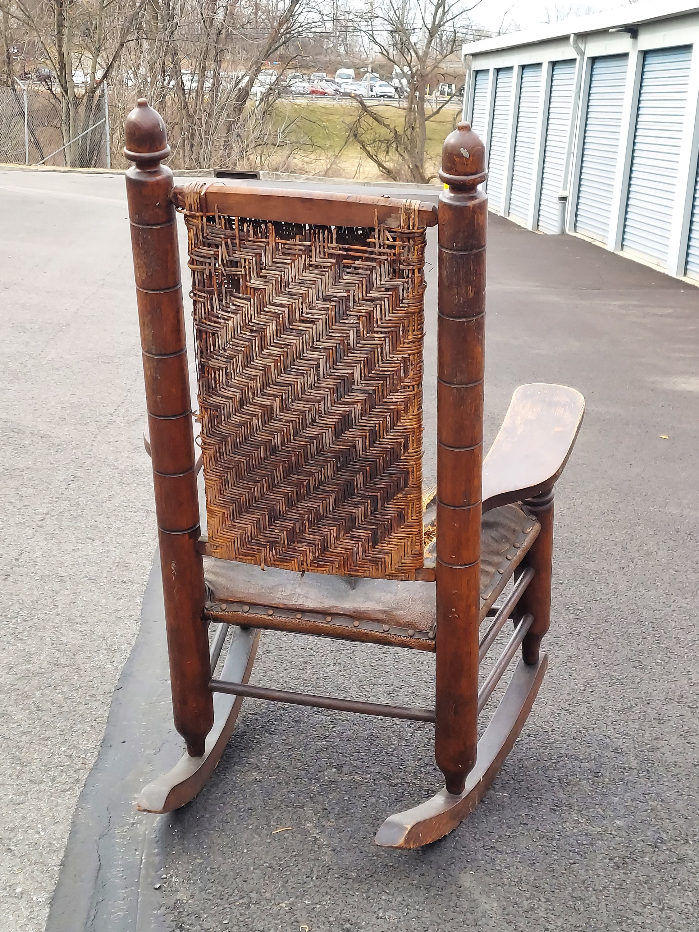 Large Victorian Acorn Rocker for Porch or Parlor - Etsy