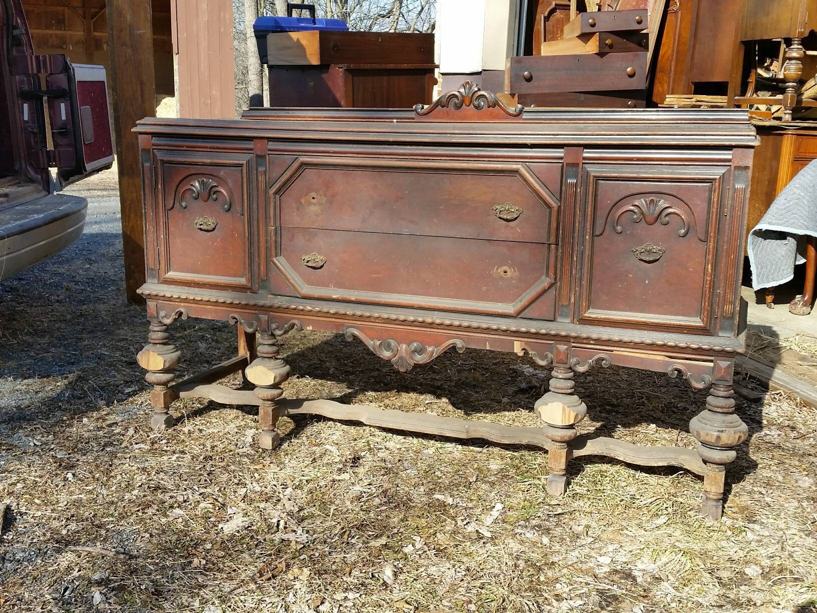Depression 1930s Sideboard Buffet TLC to Restore for PICKUP - Etsy Canada