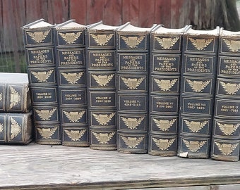 messages and papers of the president's 1897 11 volume vintage book set