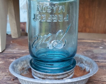 Bird feeder with Ball mason jar seed feeder Farmhouse Decor Style
