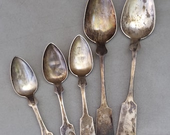 Cucharas de plata antiguas Jackson y muchas