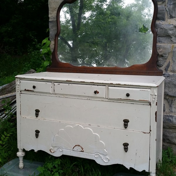 fancy dresser 1930s elegant depression PICKUP tlc for resto