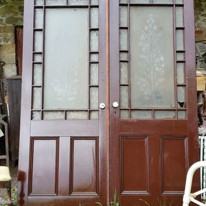 Pocket doors from a Victorian brownstone 19th century salvage 8ft x 3ft