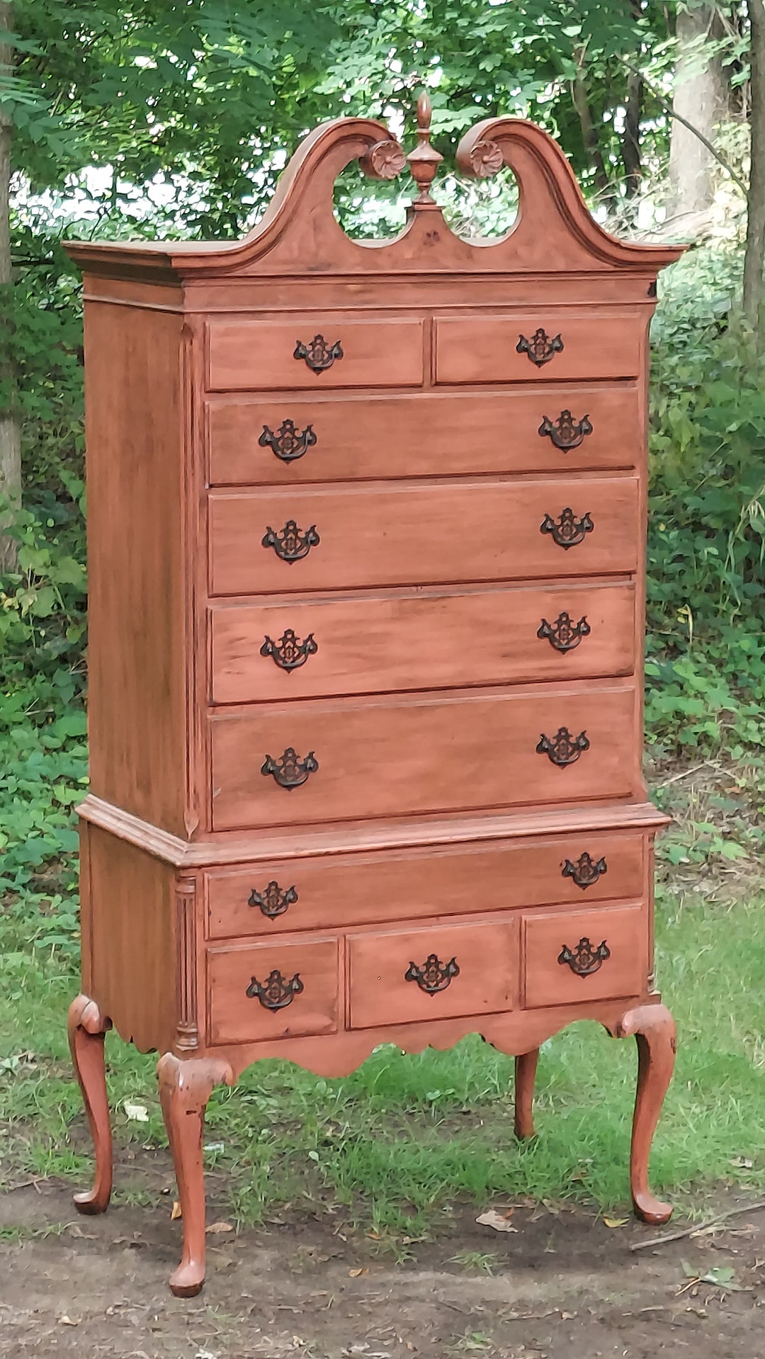 Highboy Chest of Drawers Dresser by Kling Factories Mahogany Etsy