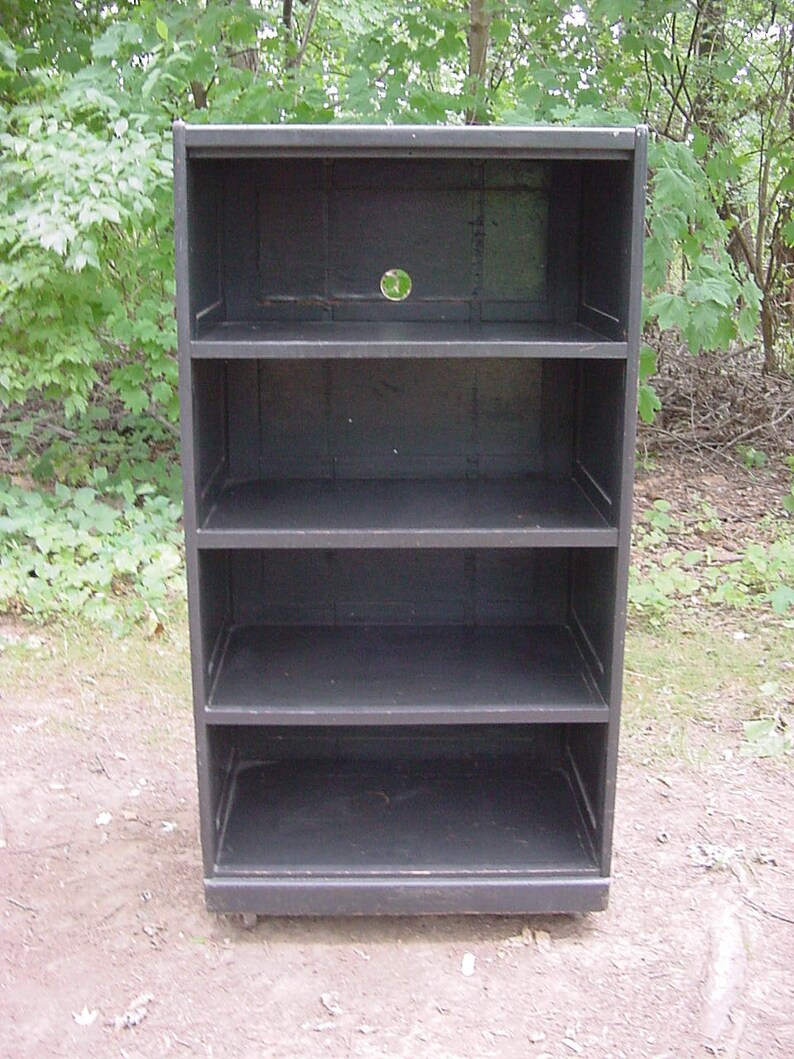 Oak File Deep Barrister Bookcase Early 20th Century Office Furniture Paneled PICKUP Tlc