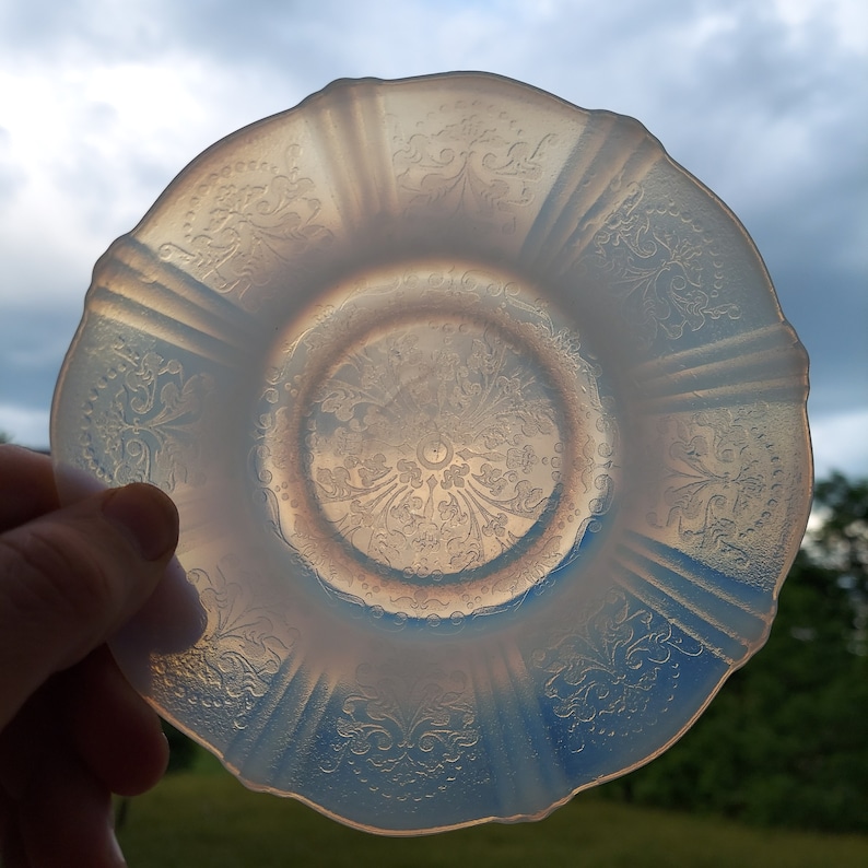 American Sweetheart Pattern Depression Glass Dishes, Macbeth Evans