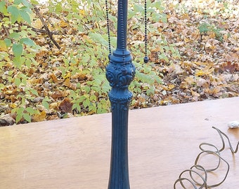 Wilkinson bronze lamp base early 1900s verdigris patina