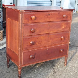 Pennsylvania farmhouse Cherrywood chest 19th 1800s dresser