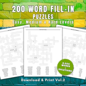 STIMULIERENDE Kreuzworträtsel, 200 ahnungslose Kreuzworträtsel, einfach bis schwer (PDF Download) Vol.2