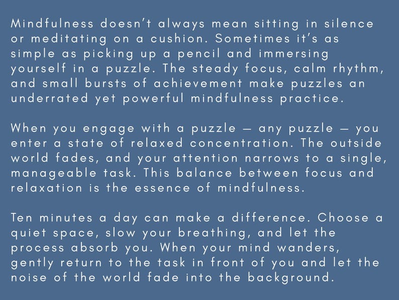 320 UPLIFTING Mixed Puzzle Bundle | Mindful Relaxation and Calming Brain Games | Elderly Mind Puzzles & Adult Boredom Buster image 3