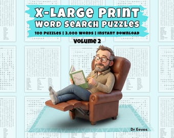 EXTRA LARGE Print Wortsuchrätsel, Band 2 (PDF Download)