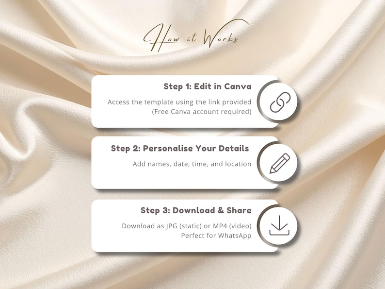 Canva editable Islamic Nikkah invitation template with beige and gold minimal design