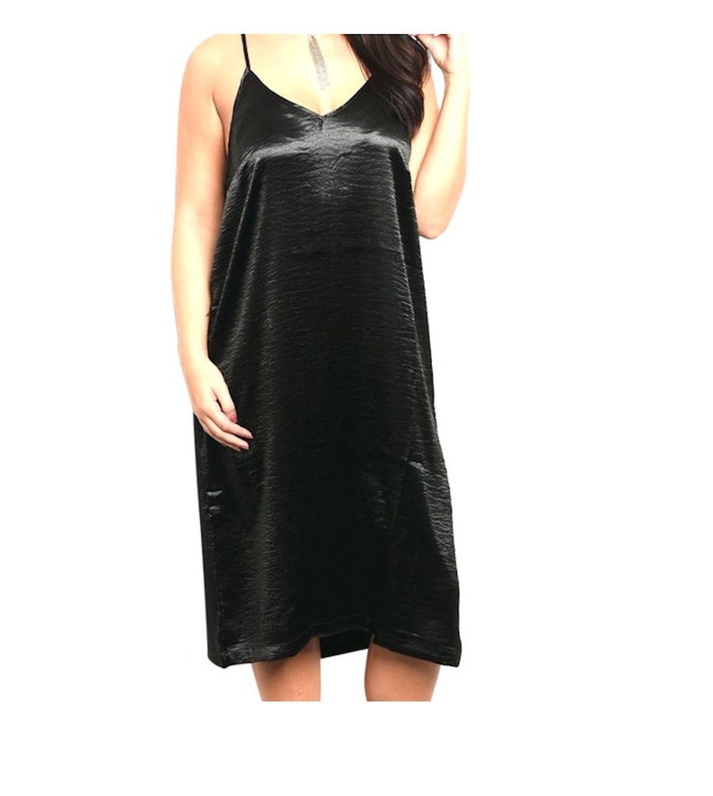 plus size satin slip