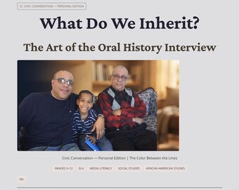 Intergenerational Storytelling Lesson Plan Grades 9-12 | Oral History Discussion Guide | Father's Day ELA Media Literacy Resource
