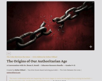 Great Replacement Theory Lesson Plan — Ibram X. Kendi Interview Unit — Grades 9–12 + College PDF Slides